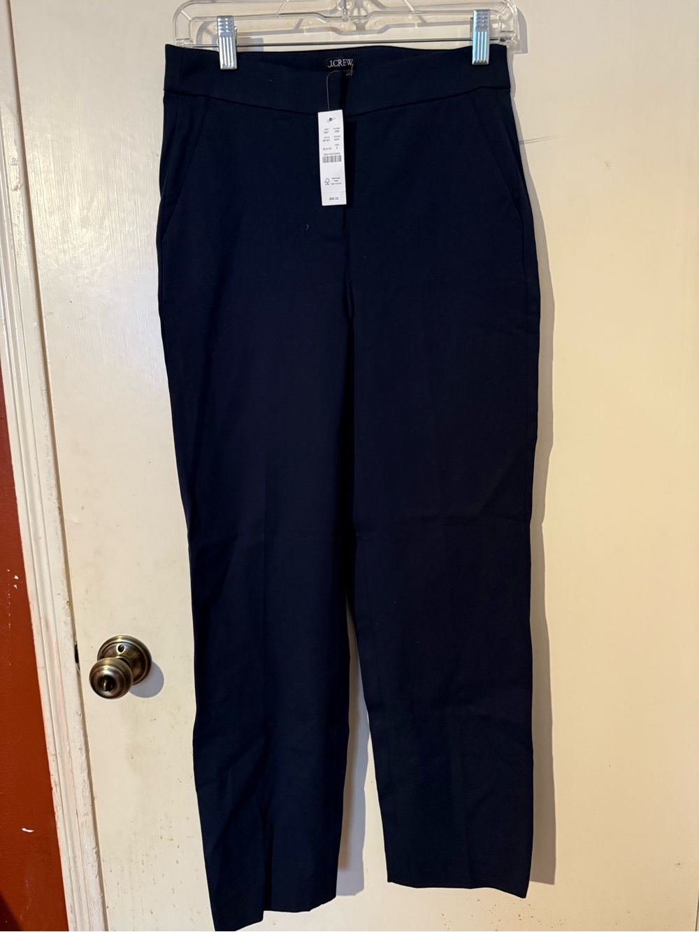 J. Crew Kate Pants Navy Slim Ankle Trousers